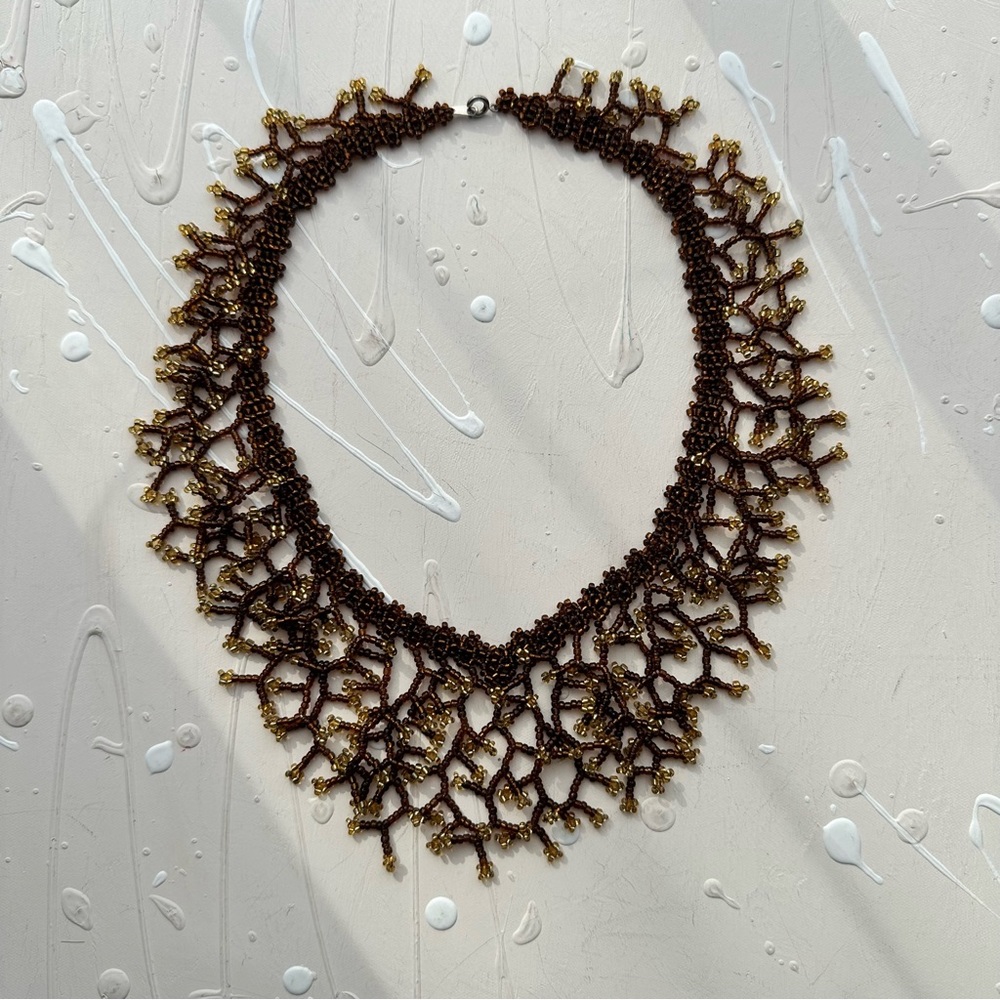 Hand made beaded necklace